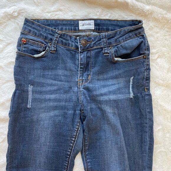 Hudson Distressed Skinny Denim Jeans - Girls 16 - Picture 2 of 7